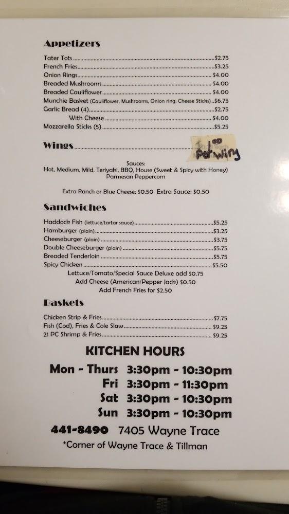 6 Mile Bar & Pizzeria Menu image 3